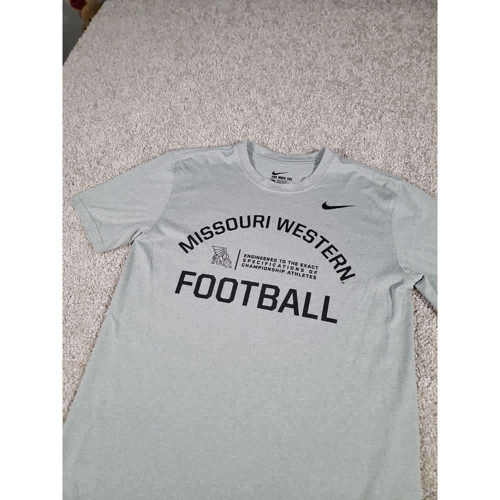 Missouri Western MWSU Griffons Nike Dri-Fit Shirt Medium Gray Football Mens - Picture 3 of 10
